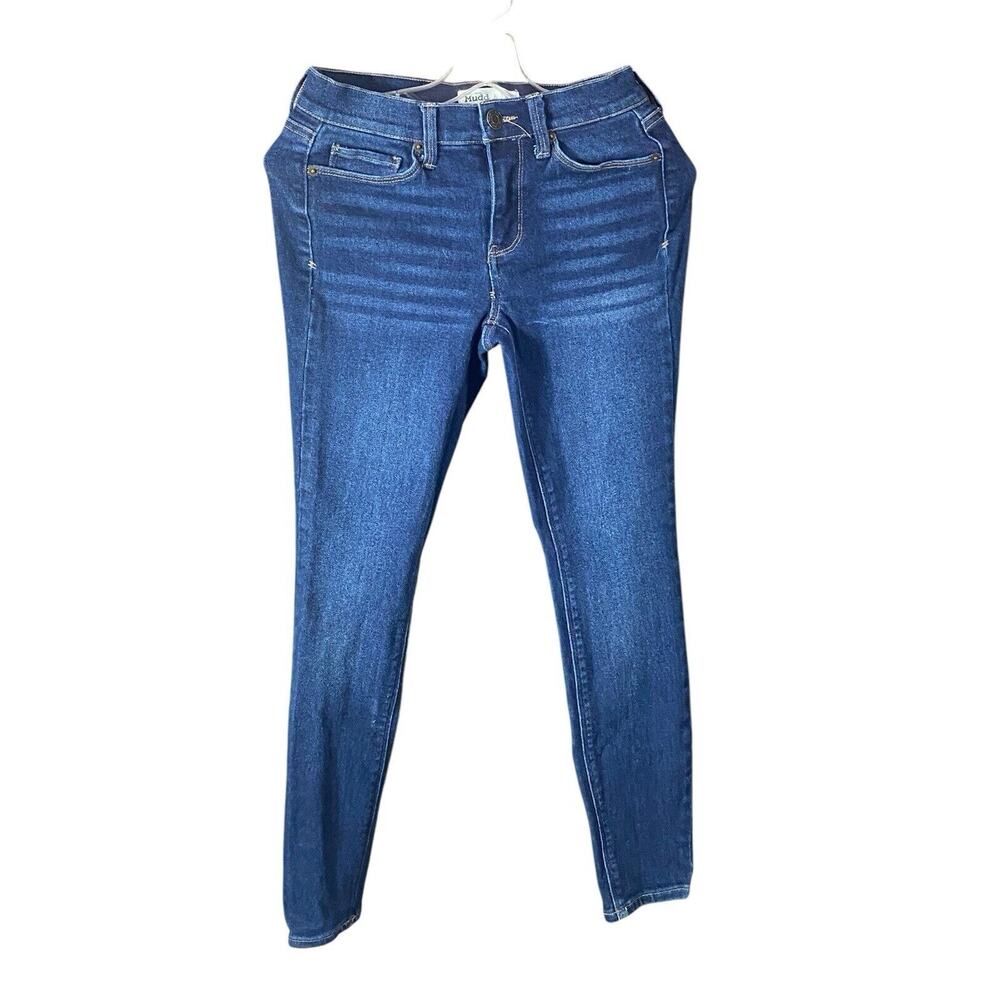 Mudd FLX Stretch Mid Rise Vintage Skinny Denim Dark Wash Womens Jeans Size 3